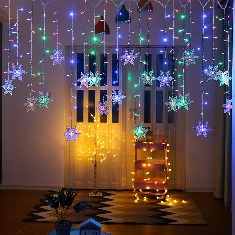 Christmas Decoration LED Snowflake Curtain Light